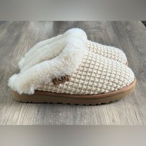 Ugg Cluggette Knit Slippers Chestnut Size 8 Like New!